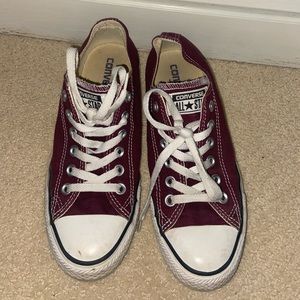 Burgundy converse